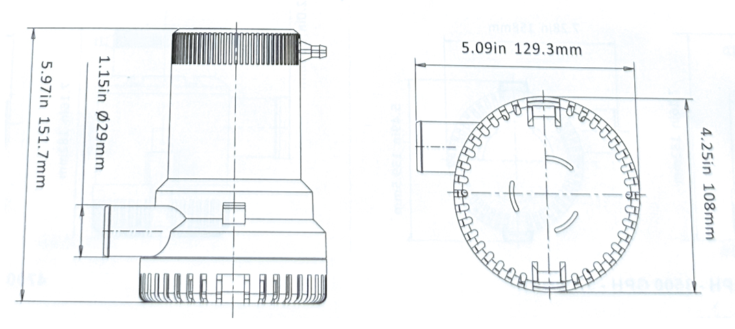 Non Automatic Bilge Pumps O1series 15002000gph (2)